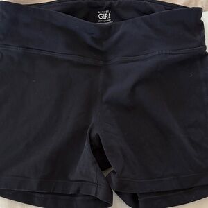 Athleta Girl Chit Chat Black Performance Shorts, size XL 14
